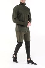 Ghassy Co. Erkek Running Compression Hızlı Kuruma Micropoly Halısaha Antrenman Gym Fitness Koşu Uzun Taytlı Şort
