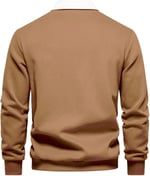 Ghassy Co. Erkek Retro Renk Bloklu Pamuklu Gömlek Yaka Sweatshirt