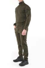 Ghassy Co. Erkek Military mbat Alt Üst Softshell Takım HAKİ S