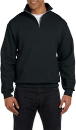 Ghassy Co. Erkek Dik Yaka Silver Yarım Fermuarlı Sweatshirt