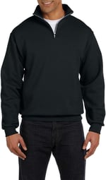 Ghassy Co. Erkek Dik Yaka Silver Yarım Fermuarlı Sweatshirt