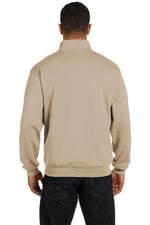 Ghassy Co. Erkek Dik Yaka Silver Yarım Fermuarlı Sweatshirt BEJ L