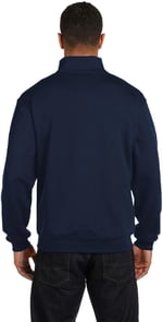Ghassy Co. Erkek Dik Yaka Silver Yarım Fermuarlı Sweatshirt LACİVERT XL