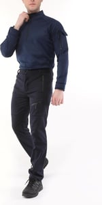 Ghassy Co. Erkek Military mbat Alt Üst Softshell Takım LACİVERT S