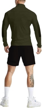 Ghassy Co. Erkek Running Hızlı Kuruma Nem Emici Teknik Performan Uzun Kollu T-shirt
