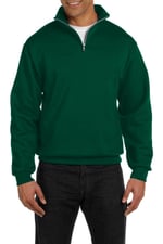 Ghassy Co. Erkek Dik Yaka Silver Yarım Fermuarlı Sweatshirt Nefti XL