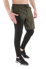 Ghassy Co. Erkek Running Compression Hızlı Kuruma Micropoly Halısaha Antrenman Gym Fitness Koşu Uzun Taytlı Şort