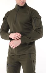 Ghassy Co. Erkek Su ve Rüzgar Geçirmez Ripstop Military Tactical Army mbat Yarım Fermuarlı Mont