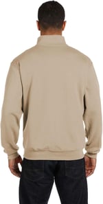 Ghassy Co. Erkek Dik Yaka Silver Yarım Fermuarlı Sweatshirt BEJ L