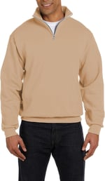 Ghassy Co. Erkek Dik Yaka Silver Yarım Fermuarlı Sweatshirt