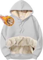 Ghassy Co. Erkek Ultra Termal Kapüşonlu Sherpa Astarlı Kanguru Cepli Sweatshirt