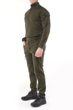 Ghassy Co. Erkek Military mbat Alt Üst Softshell Takım HAKİ S