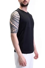 Ghassy Co. Erkek Nem Emici Hızlı Kuruma Atletik Teknik Performans Sporcu Sıfır Kol T-Shirt Gym 108