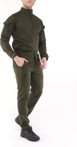 Ghassy Co. Erkek Military mbat Alt Üst Softshell Takım HAKİ S