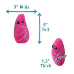 GIANT MICROBES Giantmicrobes Akciğer Pelüş – Eğitici Anatomik Peluş Organ, İyi Geçmiş Hediye – Aile, Arkadaşlar, Bilim Adamları, Öğrenciler, Eğitimciler, Doktorlar ve Nefes Almayı Seven Herkes için Eğ