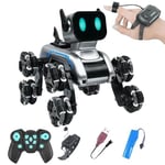 Giffy / Oyuncak 2.4 GhZ Uzaktan ve Bilekten Kumandalı Şarjlı 8 Teker Akrobat Robot Köoek Müzikli ve Led Işıklı Full Fonksiyon Akıllı Köpek Yavrusu Çift Kumanda Kontollü