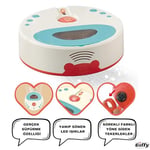 Giffy/Oyuncak Pilli Robot Süpürge Sesli Ve Işıklı Gerçek Süpürme Özelliği Ve Sürekli Farklı Yönlere Giden Oyuncak Robot Süpürge Oyuncağı