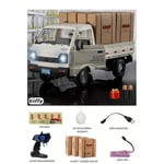 Giffy/Uzaktan Kumandalı RC Kamyonet,Yük Taşıma Aracı,Sesli,Işıklı,Şarjlı,(Pil Hediyeli),2.4 Ghz Araç, Koli Taşıyabilen Nakliye Kamyoneti (Beyaz)