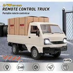 Giffy/Uzaktan Kumandalı RC Kamyonet,Yük Taşıma Aracı,Sesli,Işıklı,Şarjlı,(Pil Hediyeli),2.4 Ghz Araç, Koli Taşıyabilen Nakliye Kamyoneti (Beyaz)