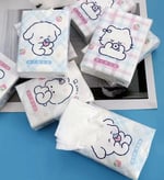 giftmoda Figürlü Mini Cep Mendili 9'lu Set Set (Kedi-Köpek-Tavşan)