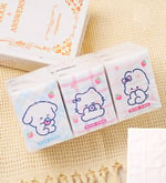 giftmoda Figürlü Mini Cep Mendili 9'lu Set Set (Kedi-Köpek-Tavşan)