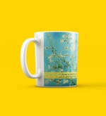 giftmoda Van Gogh Badem Çiçeği Tasarımlı Kupa Bardak