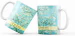 giftmoda Van Gogh Badem Çiçeği Tasarımlı Kupa Bardak