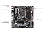 GIGABYTE A620M GAMING X AM5 DDR5 6400MHz(OC) PCIe 4.0 M.2 NVMe 2.5GbE LAN USB 3.2 Gen2 mATX Gaming Anakart
