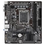 Gigabyte H610M H V2 ana kart - Intel Core 14. CPU'ları destekler, 4+1+1 hibrit dijital VRM, 5600 MHz'e kadar DDR5, 1 x PCIe 3.0 M.2, GbE LAN, USB 3.2 Gen 1