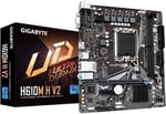 Gigabyte H610M H V2 ana kart - Intel Core 14. CPU'ları destekler, 4+1+1 hibrit dijital VRM, 5600 MHz'e kadar DDR5, 1 x PCIe 3.0 M.2, GbE LAN, USB 3.2 Gen 1