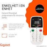 Gigaset GL395 Tuşlu Cep Telefonu Gümüş (Beyaz)