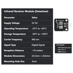 Gikfun Arduino için Dijital 38 khz IR Alıcı Ir Verici Sensör Modülü Kiti (3'lü Set) EK8477
