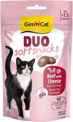 GimCat Duo Soft Snacks Beef with Cheese Kedi Ödülü 50 Gr