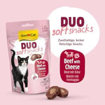GimCat Duo Soft Snacks Beef with Cheese Kedi Ödülü 50 Gr