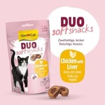 GimCat Duo Soft Snacks Chicken with Liver Kedi Ödülü 50 Gr