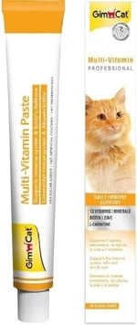GimCat Kediler İçin Multi-Vitamin, 100 g, Keten Tohumu Yağı (Omega-3 Yağ Asitleri, Dha ve Epa'nın Temelini Oluşturan Linolenik Asit İçerir), 12 Temel Vitamin