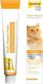 GimCat Kediler İçin Multi-Vitamin, 100 g, Keten Tohumu Yağı (Omega-3 Yağ Asitleri, Dha ve Epa'nın Temelini Oluşturan Linolenik Asit İçerir), 12 Temel Vitamin