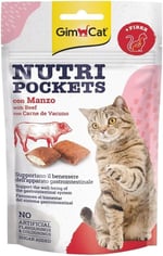 Gimcat Nutripockets Kedi Ödülü Biftek Malt, 60 Gr (3 ADET)