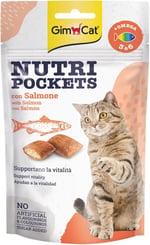 GimCat Nutripockets Kedi Ödülü Somon Omega 3&6 60 gr