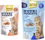 GimCat Nutripockets Kedi Ödülü Somon Omega 3&6 60Gr & Kedi Ödül Tableti Np Ton Balıklı, 60 g