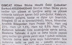 GimCat Sticks Kitten Kedi Ödül Çubukları, Hindili, Yavru Kedi, 3 Çubuk, 32 g