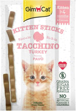 GimCat Sticks Kitten Kedi Ödül Çubukları, Hindili, Yavru Kedi, 3 Çubuk, 32 g