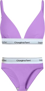 Giorgina Ferri 2’li Set Kadın Günlük Kullanıma Uygun Üçgen Bralet + Slip Külot Miranda