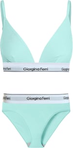Giorgina Ferri 2’li Set Kadın Günlük Kullanıma Uygun Üçgen Bralet + Slip Külot Miranda