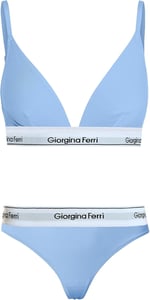 Giorgina Ferri 2’li Set Kadın Günlük Kullanıma Uygun Üçgen Bralet + Tanga Külot Barbara