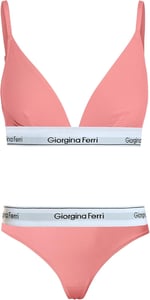 Giorgina Ferri 2’li Set Kadın Günlük Kullanıma Uygun Üçgen Bralet + Tanga Külot Barbara