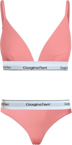 Giorgina Ferri 2’li Set Kadın Günlük Kullanıma Uygun Üçgen Bralet + Tanga Külot Barbara