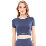 Giorgina Ferri Yumuşak Dokulu, Esnek Yoga, Koşu, Spor ve Günlük Crop Top Mila