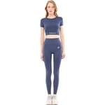 Giorgina Ferri Yumuşak Dokulu, Esnek Yoga, Koşu, Spor ve Günlük Crop Top Mila