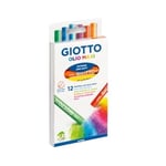 GIOTTO Olio Maxi yağlı pastel set, çocuklar için, 12 renk, büyük çocuk sanatçı pasteli, ev ve okul için ideal